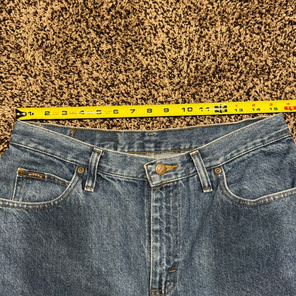 Vintage 90’s Riders by Lee Straight Leg Denim Jeans 12P - Picture 6 of 10